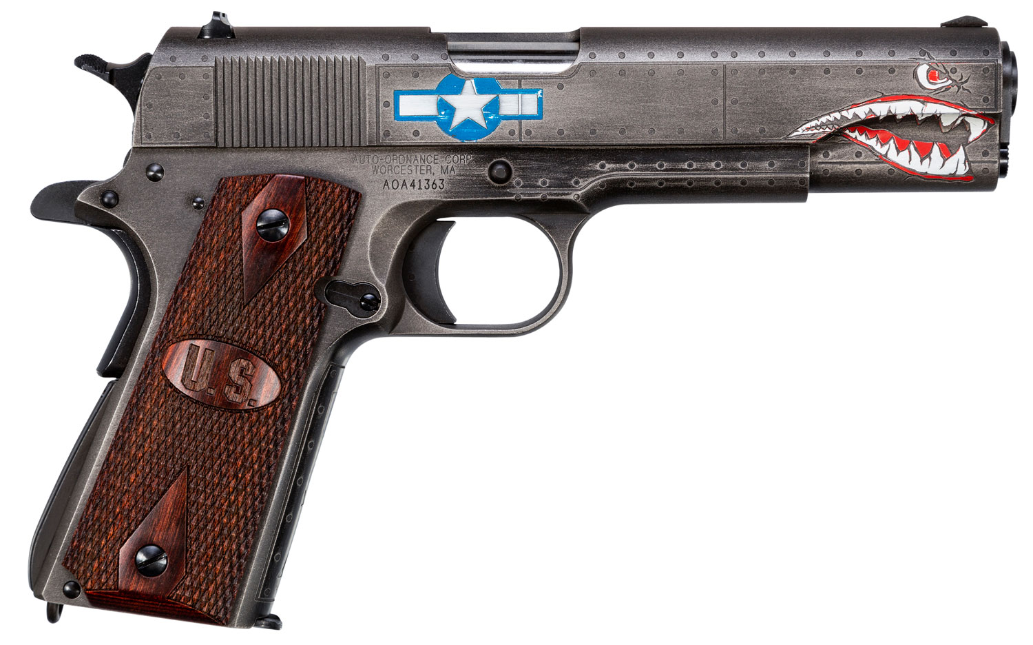 Auto Ordnance 1911 WW2 Squadron 45ACP 5in. Barrel 7rd - Gray (1911BKO...