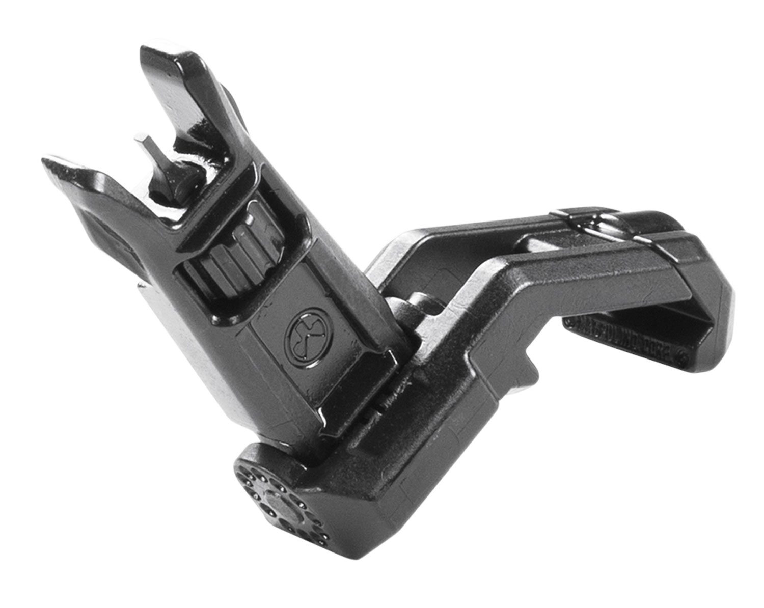 Magpul MAG525-BLK MBUS Pro Offset Sight Front  Black Folding for AR-15