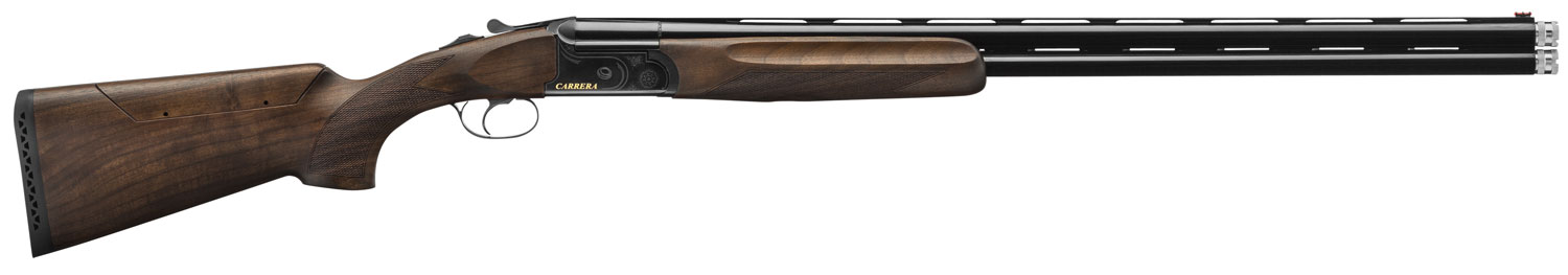 F.A.I.R. FRDC411230 Carrera One Competition 12 Gauge 2rd 2.75 30 Vent Rib Black Barrel, Steel Receiver w/Black Engraved Metal Finish, Walnut Stock, XR Trigger