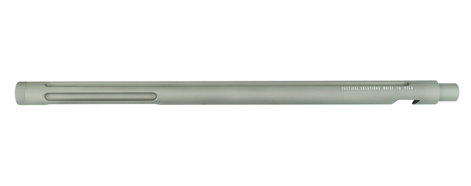 Tactical Solutions 1022TEGMG X-Ring Barrel 22 LR 16.50 Gunmetal Gray Finish Aluminum Material Bull with Fluting & Threading for Ruger 10/22