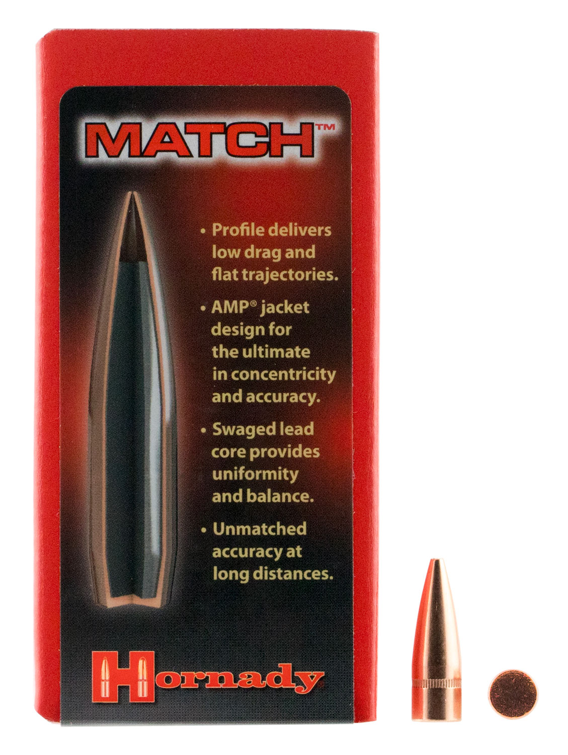 Hornady Traditional - FMJ Bullets .30 cal .308" 125 gr HP 100-Box