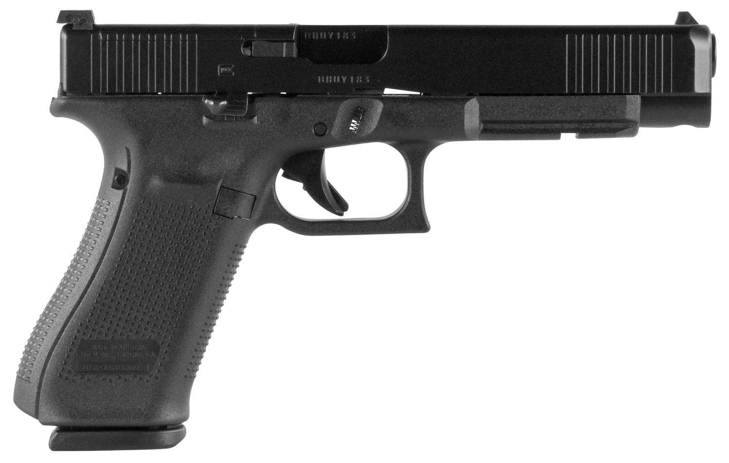 Glock PA343S101MOS G34 Gen5 MOS 9mm Luger 5.31" 10+1 Black nDLC Steel...-img-0