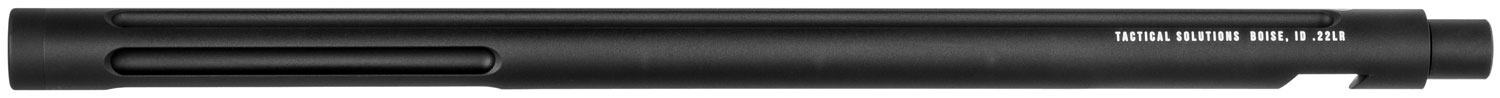 Tactical Solutions 1022TEMB X-Ring Barrel 22 LR 16.50 Matte Black Finish Aluminum Material Bull with Fluting & Threading for Ruger 10/22