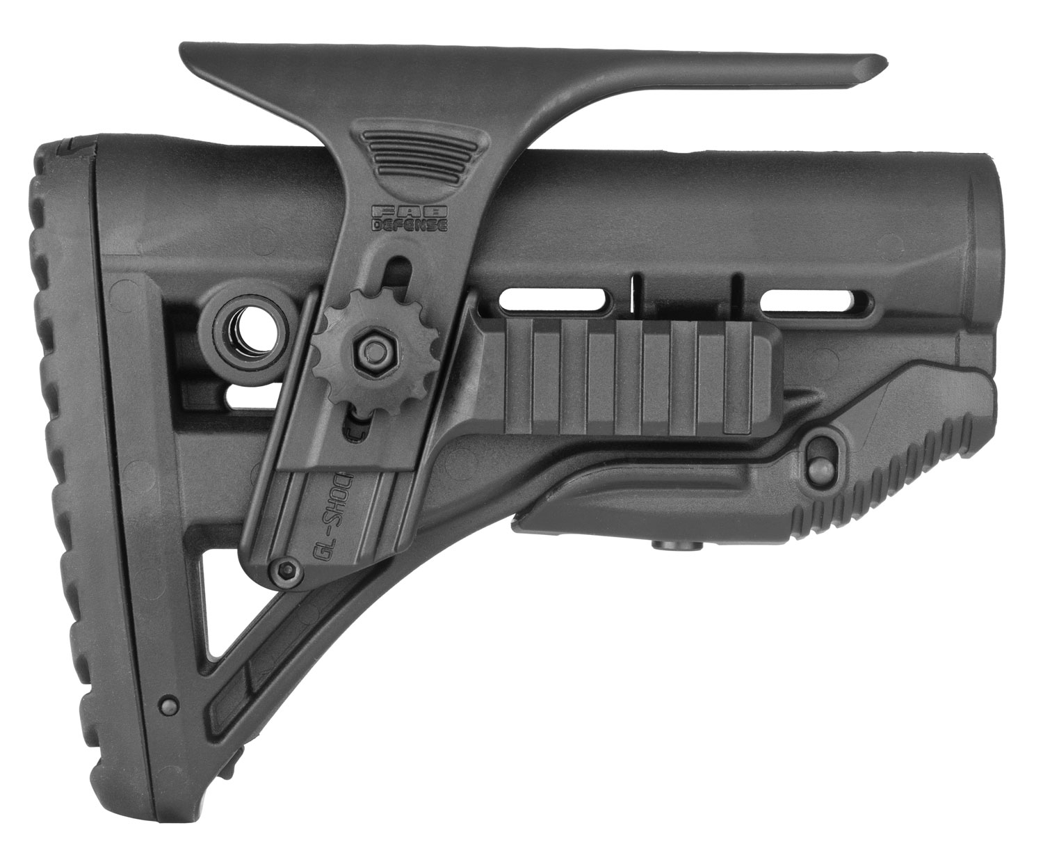 FAB Defense FXGLSHOCKPC GL-Shock PCP Buttstock AR-15/M4 Black Adjustable