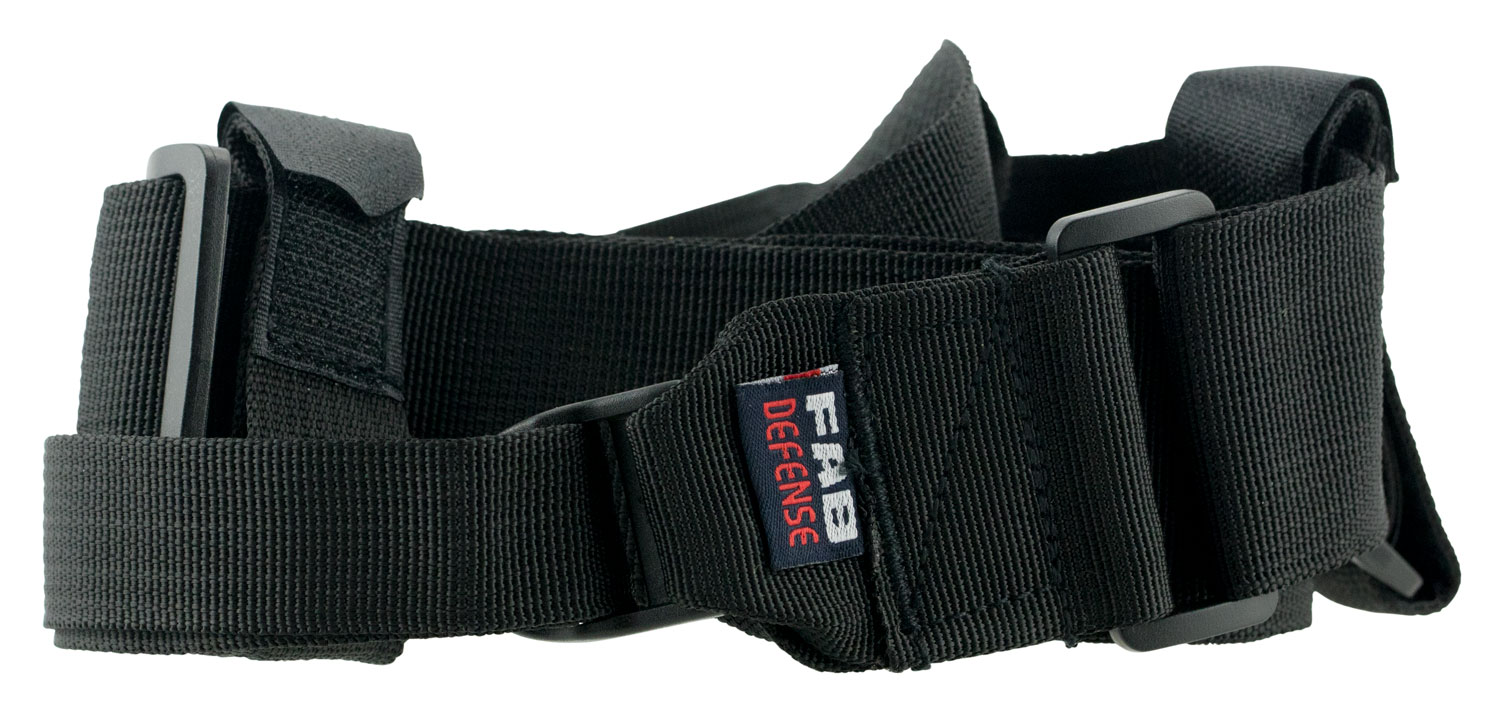 FAB Defense FXSL2 Black Nylon 35" Tactical Sling with Storage Pouch