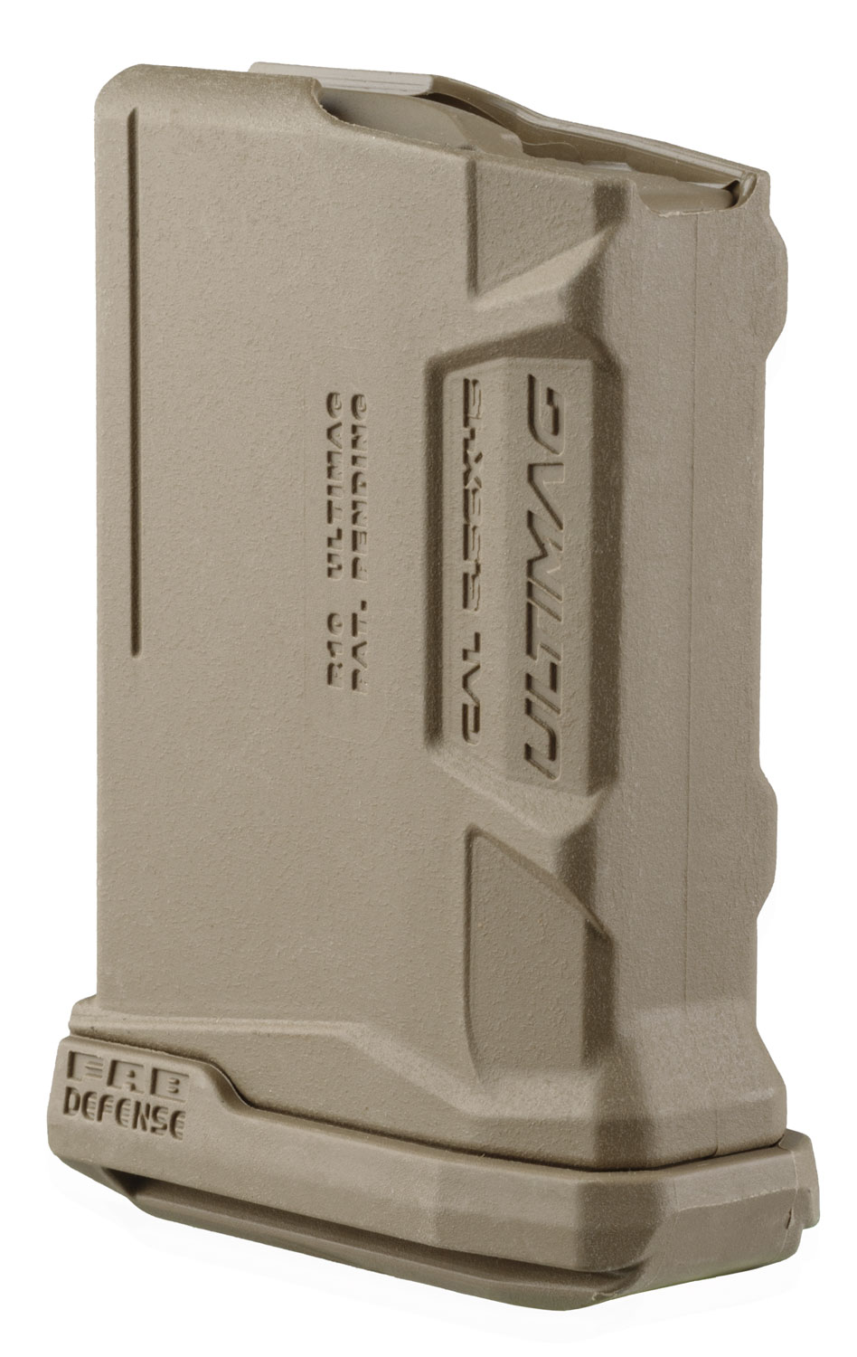 FAB Defense FXUMAGR10T Ultimag 10R 5.56 NATO AR-15 Mag FDE Polymer/Steel