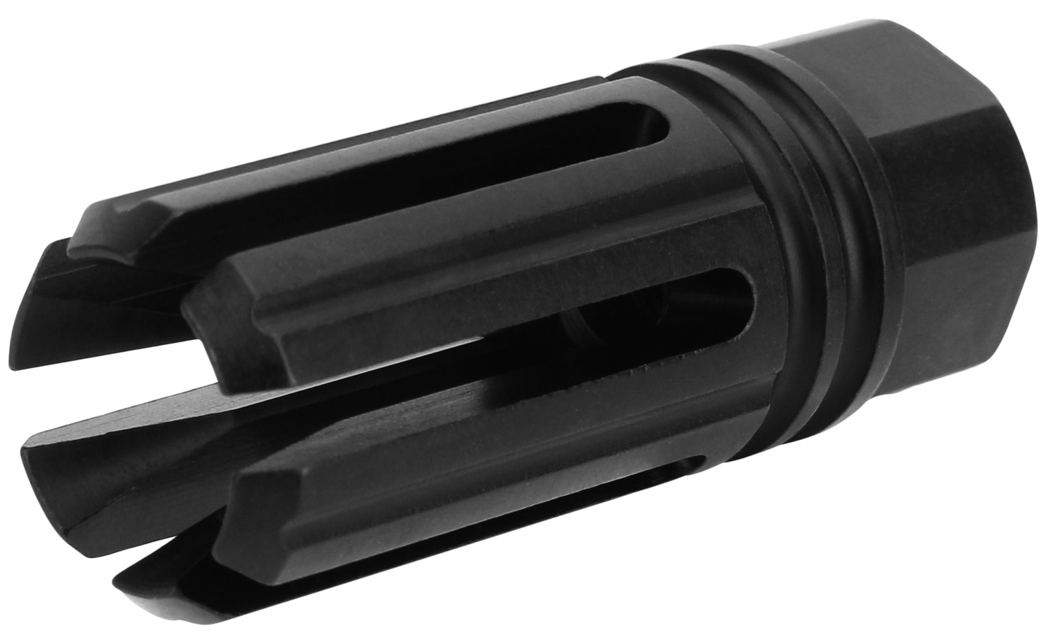 TacFire MZ1005N 6-Prong Flash Hider Black Nitride Steel 1/2"-28 TPI Threads