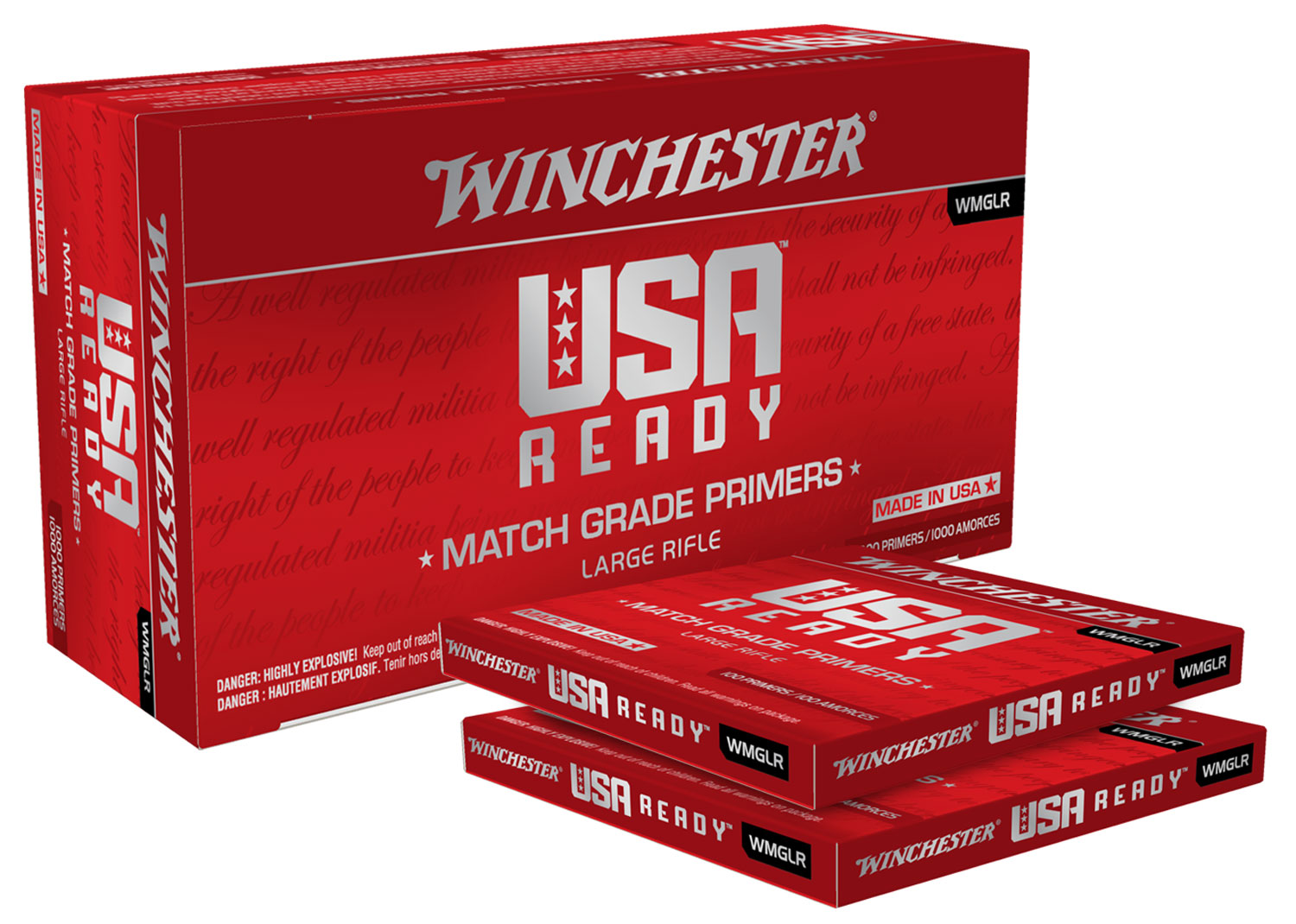 Winchester WMGLP Large Pistol Match Primers - Fast, Reliable Ignition