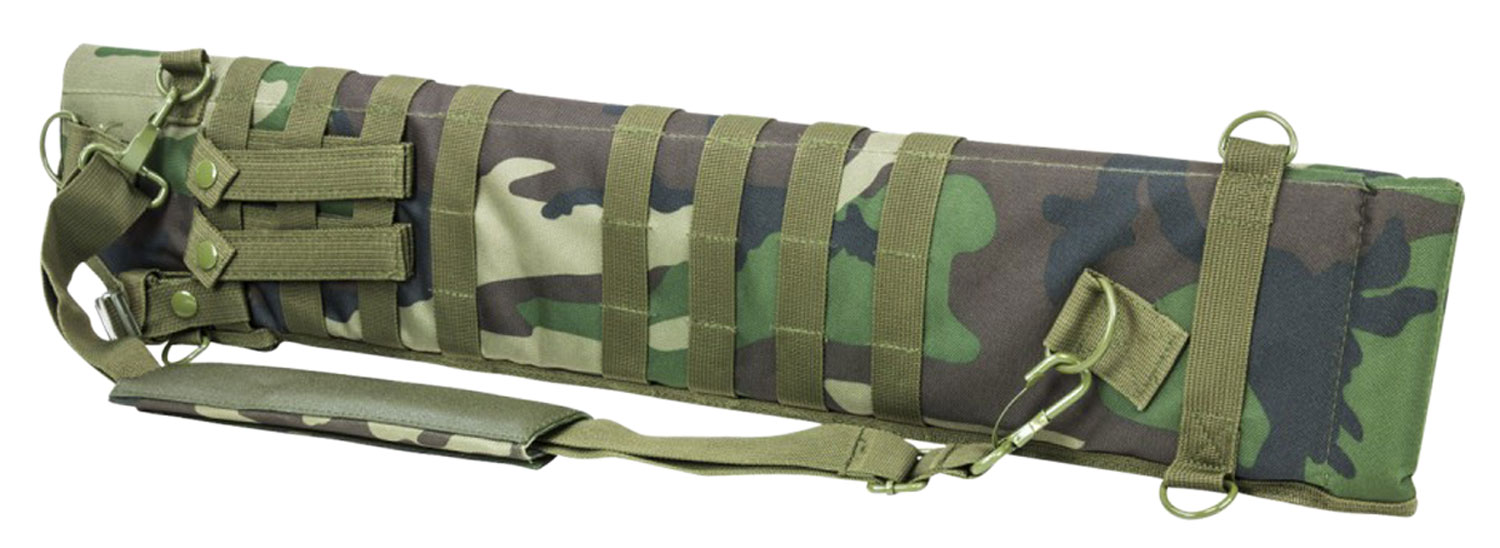 NcStar CVSCB2917WC VISM Shotgun Scabbard Woodland Camo 29"-34.75" 600D PVC