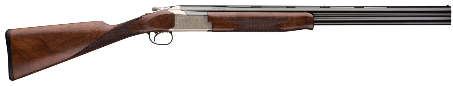Browning Citori 725 Feather Superlight 20 Gauge 26" Barrel Blue Barrels Silver Nitride Engraved Receiver Black Walnut Straight Grip Stock Schnabel Forearm