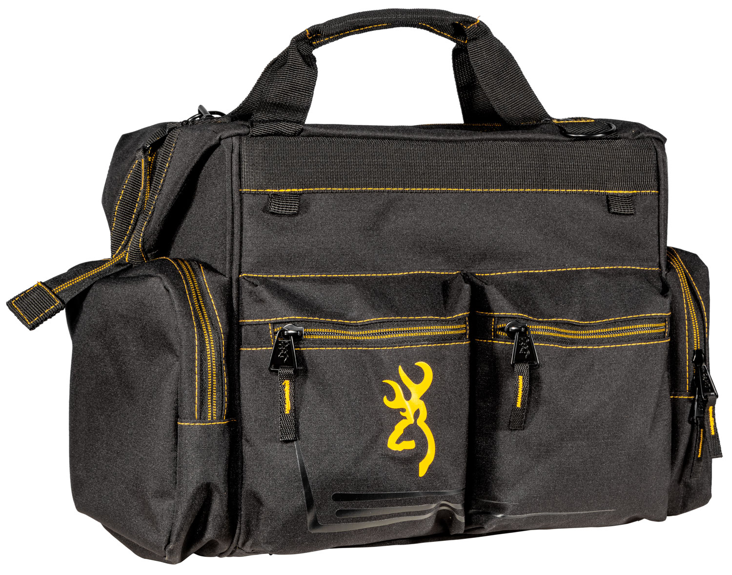 Browning Black & Gold Shooting Bag 9.0 - Water-Resistant Ripstop Fabric, Detachable Shoulder Strap