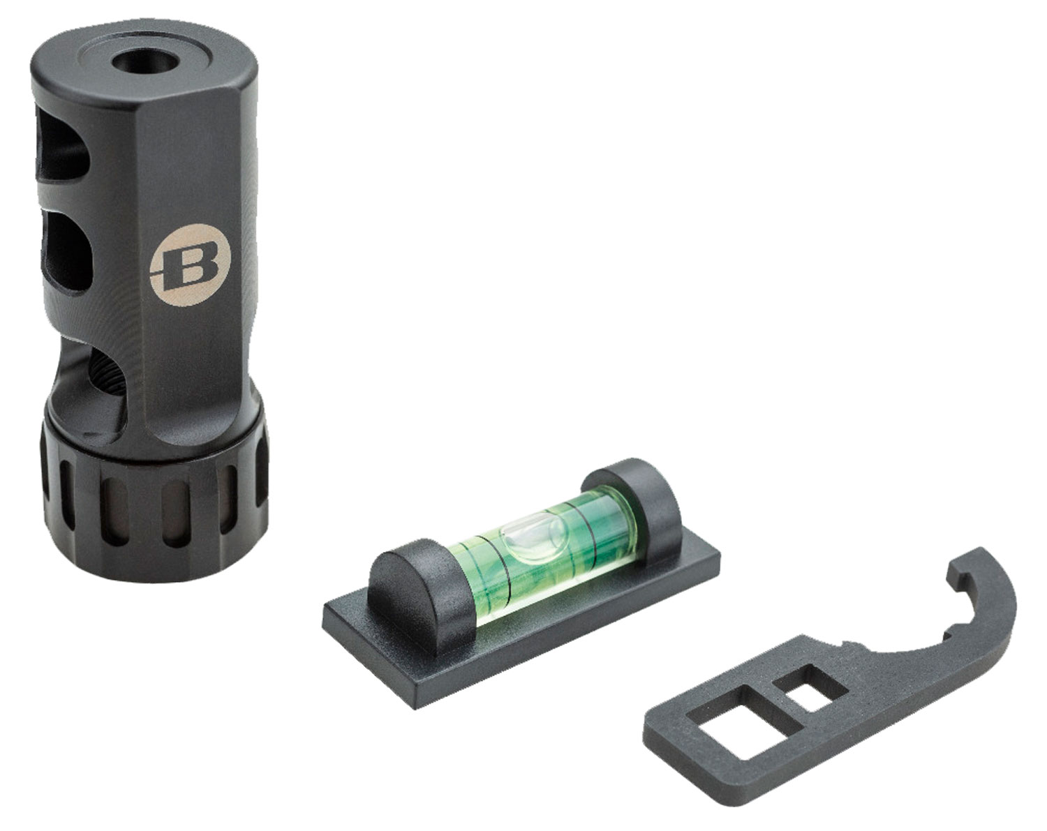 Bergara Rifles BA0006 ST-1 Self Timing Muzzle Brake, 5/8-24 tpi Threads, 1 Diameter, 30 Cal