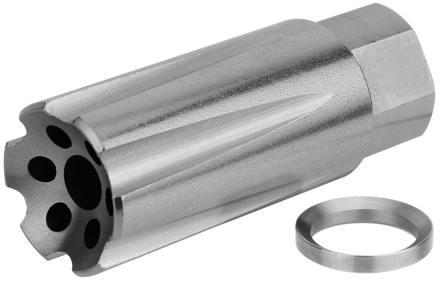TacFire MZ10209MMSS Linear Compensator 9mm Stainless 1/2"-36 tpi Threads
