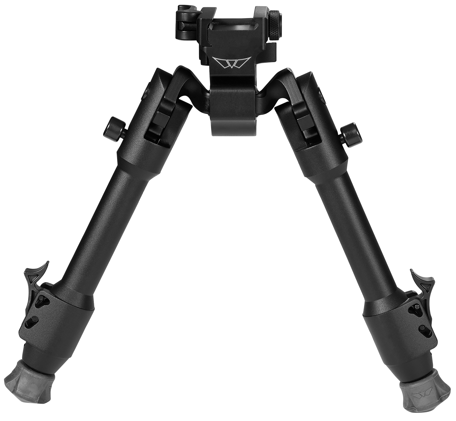 Warne 7901M Skyline Precision Bipod  made of Matte Black Aluminum with Picatinny Rail Attachment Type, Rapid Leg Deployment, 22 Degree Cant, 44 Degree Pan & 6.90-9.10 Vertical Adjustment
