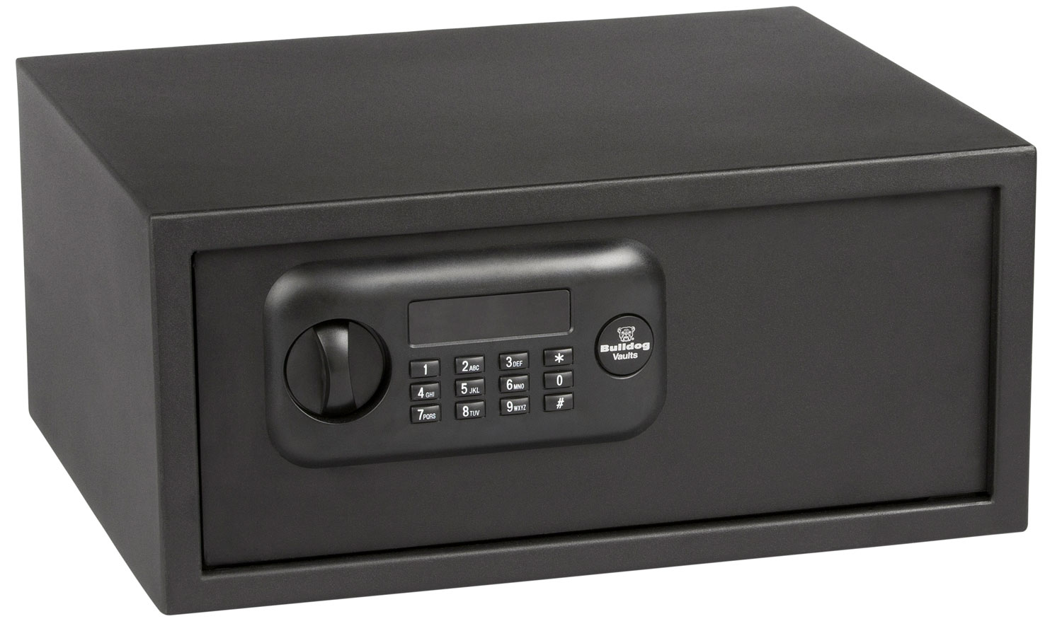 Bulldog BD1035 Digital Laptop Vault Standard Keypad/Key Entry Black Powder Coat Steel 17 x 14.50 x 7.70