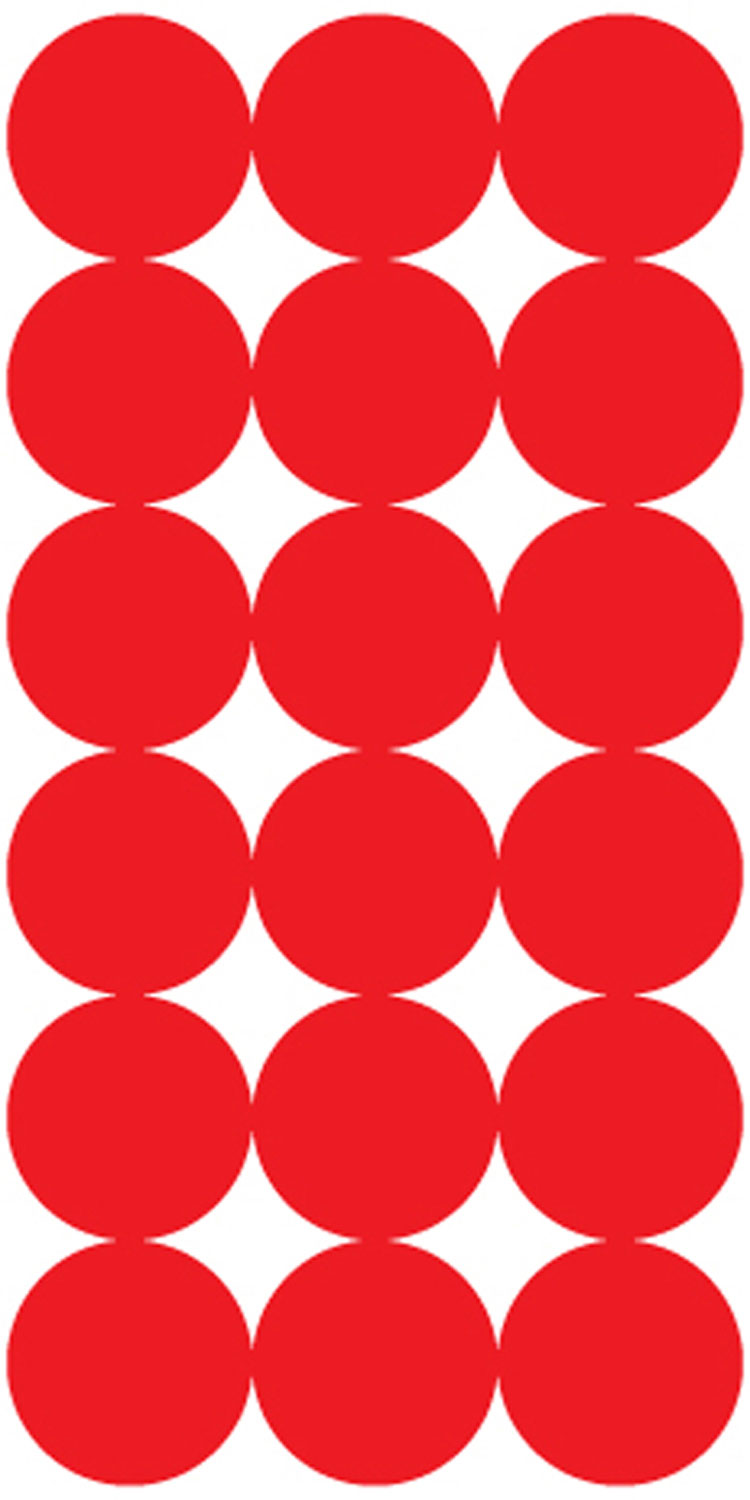 Pro-Shot P432M SplatterShot Repair Pasters Red 1" Self-Adhesive 432 Pasters - Pro-Shot Products - 1"