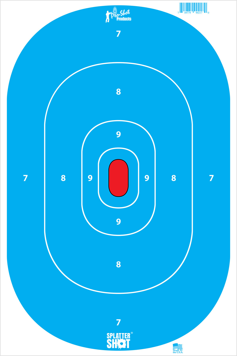 PROSHOT SILH-INTP-BLUE-8PK 12X18 SILHOUTT INSERT