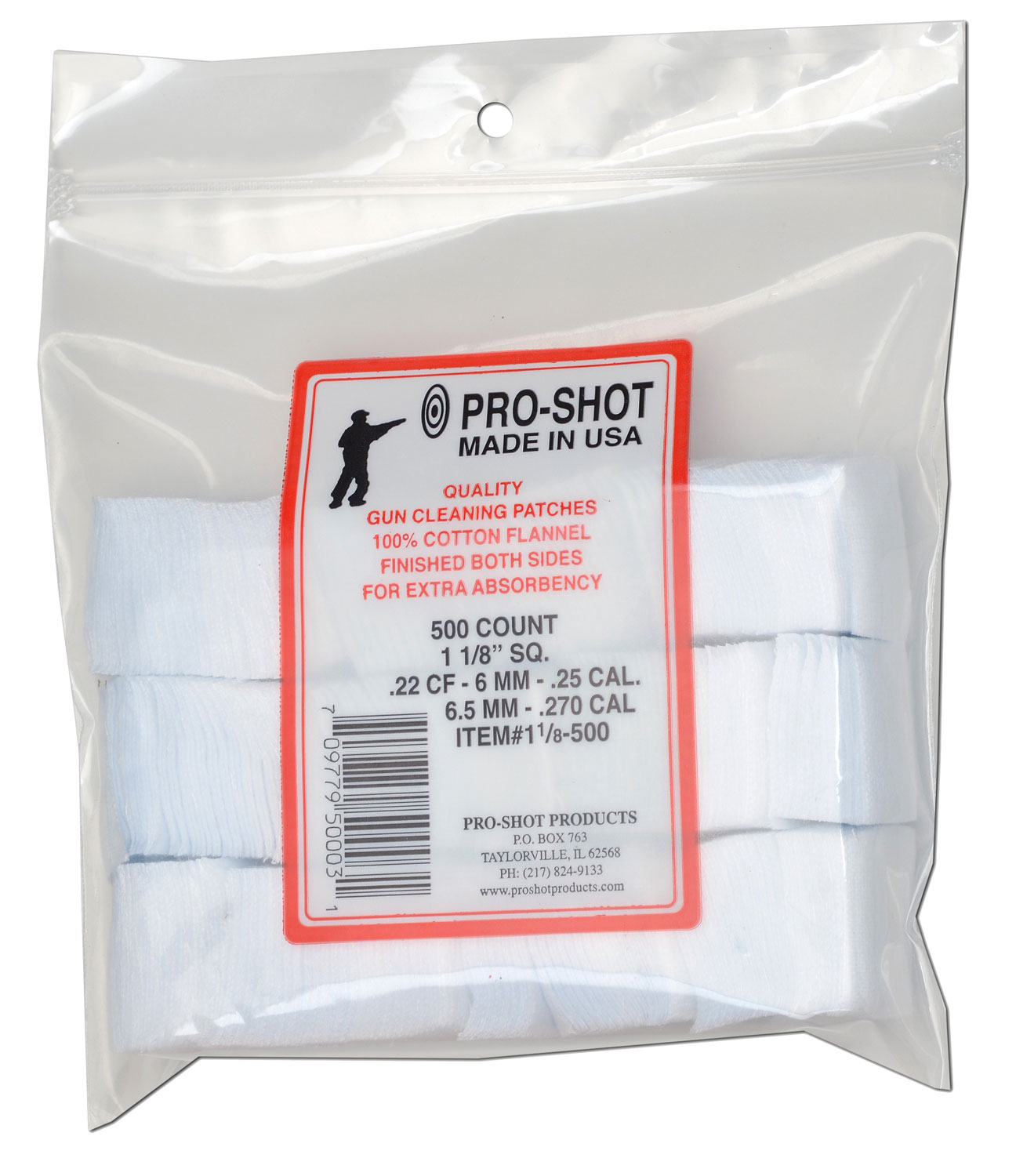 PROSHOT 11/8-500   22-270CAL 11/8"   PATCH 500