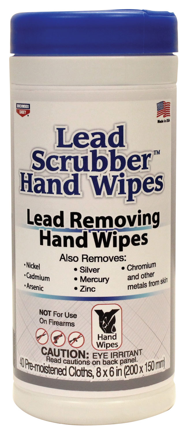 Birchwood Casey 32440 Lead Scrubber Hand Wipes 40 Pre-Moistened Towelettes - Birchwood Casey - 8" X 6"