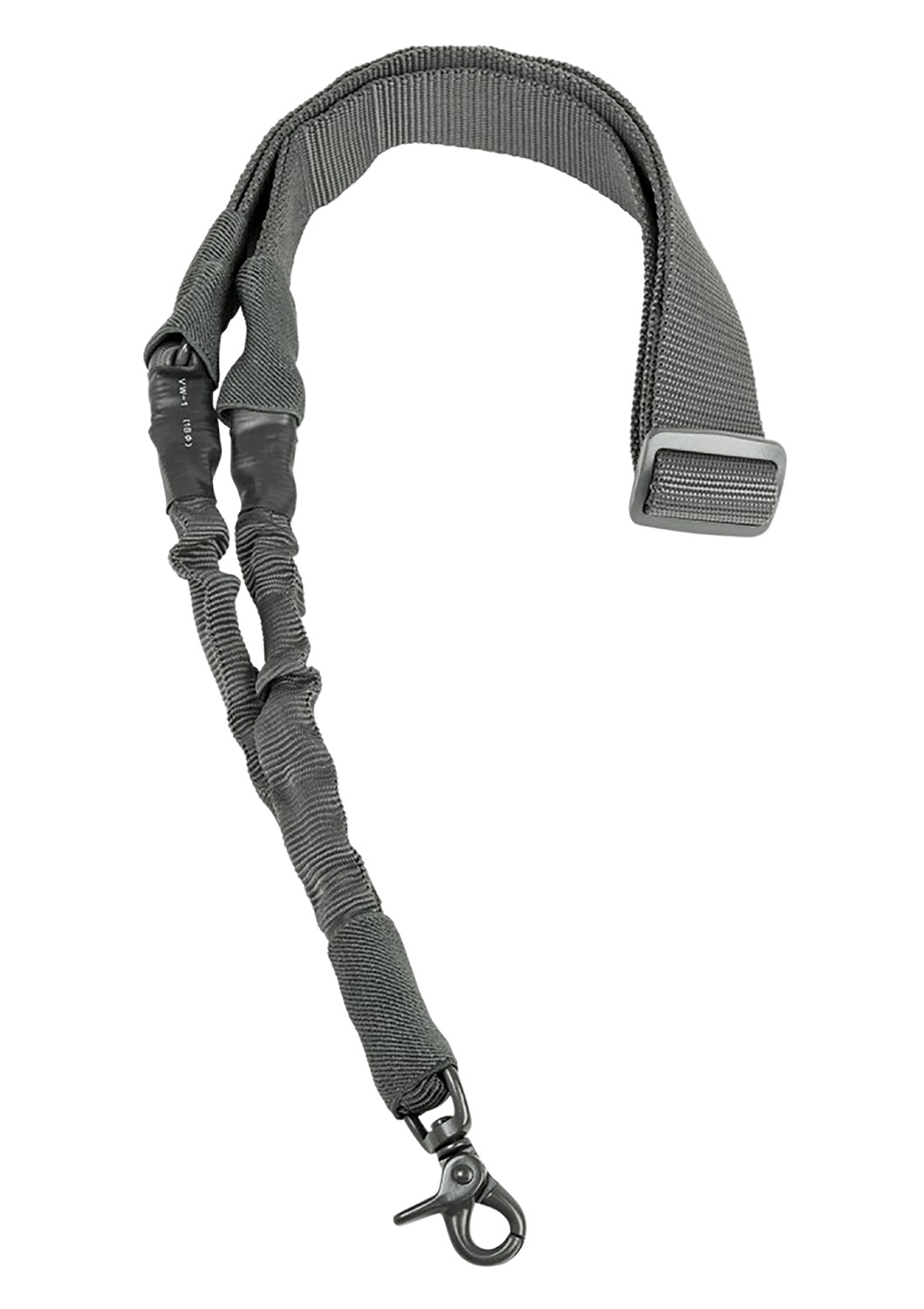 NcStar AARS1PU Single Point Sling  Urban Gray Nylon 44-60 OAL Adjustable Bungee Rifle