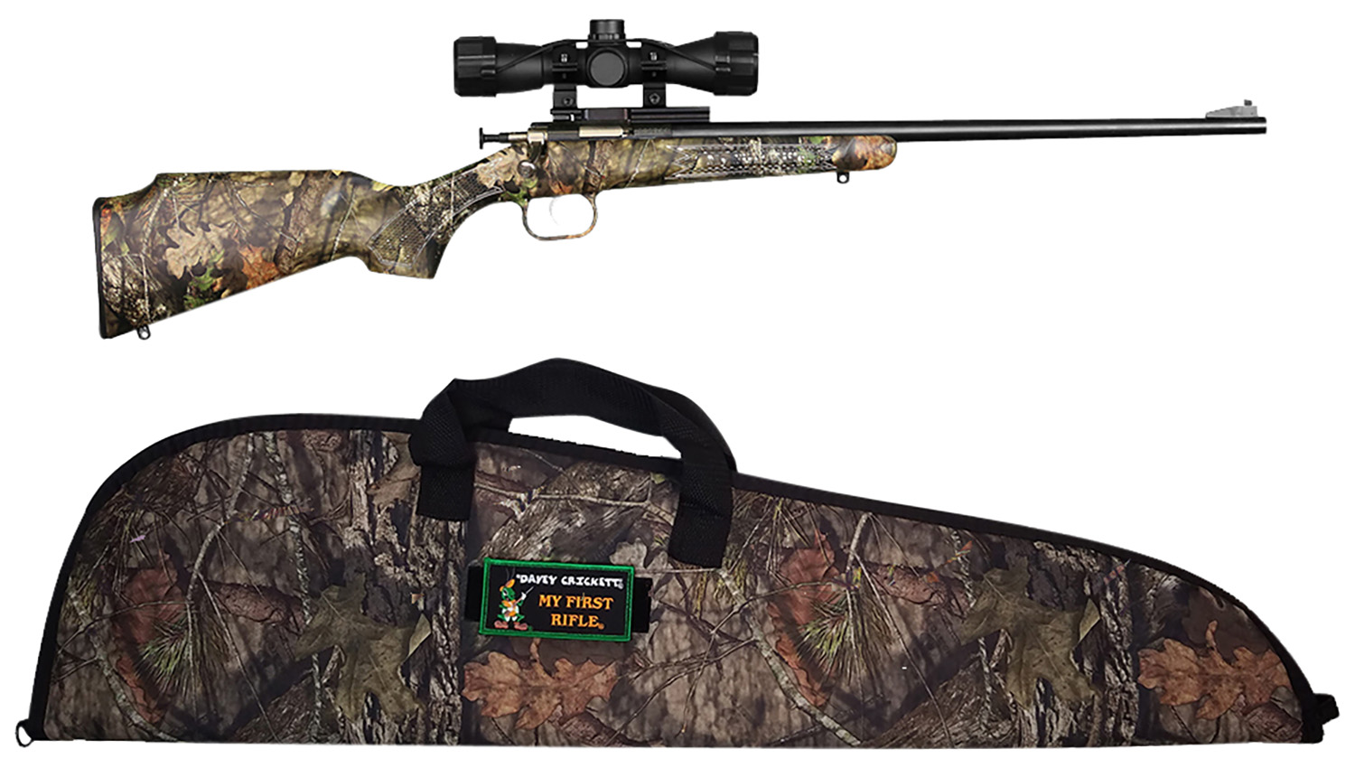 Keystone KSA2163BSC Crickett 22LR Rifle, Camo, 16" Barrel, Scope & Case