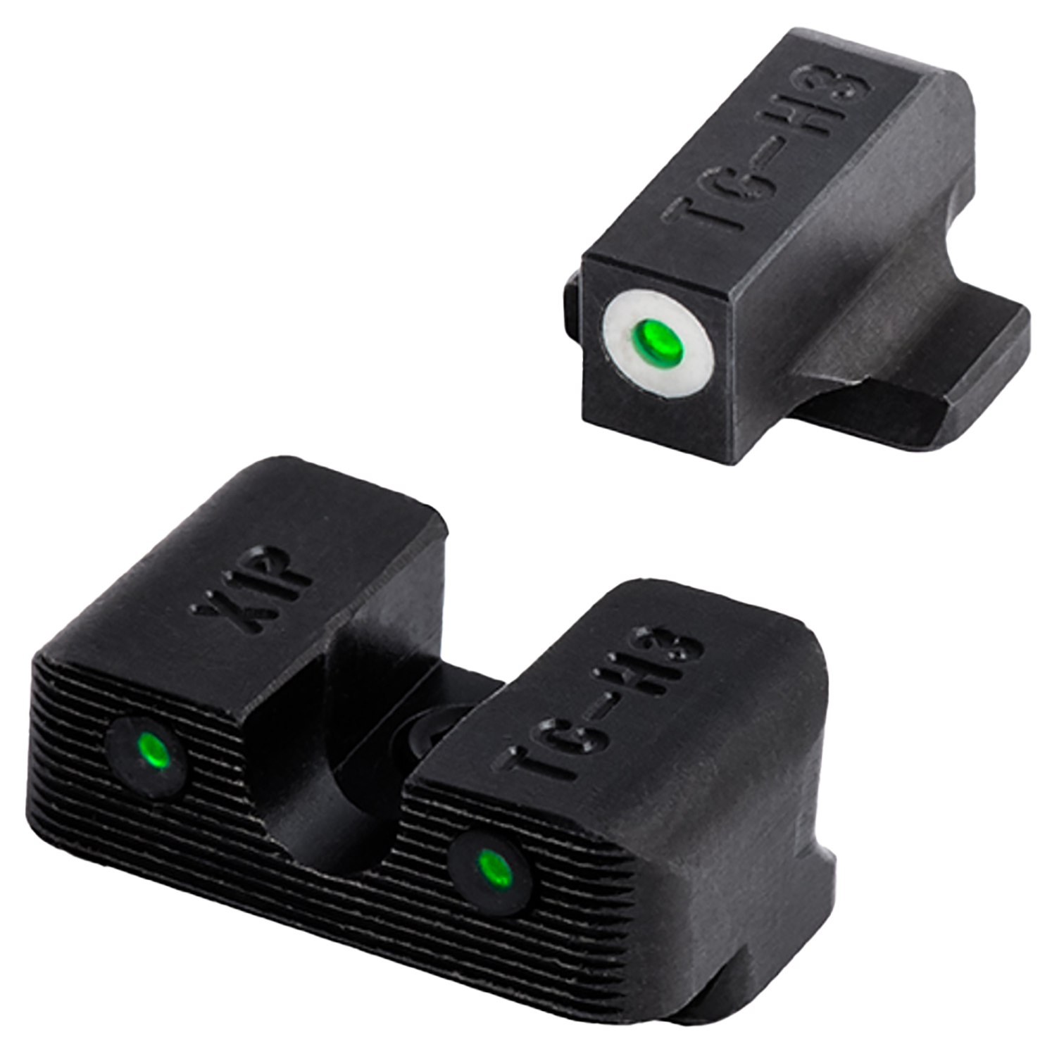 TruGlo TG231G1AC Tritium Pro  Black | Green Tritium Orange Outline Front Sight Green Tritium Rear Sight