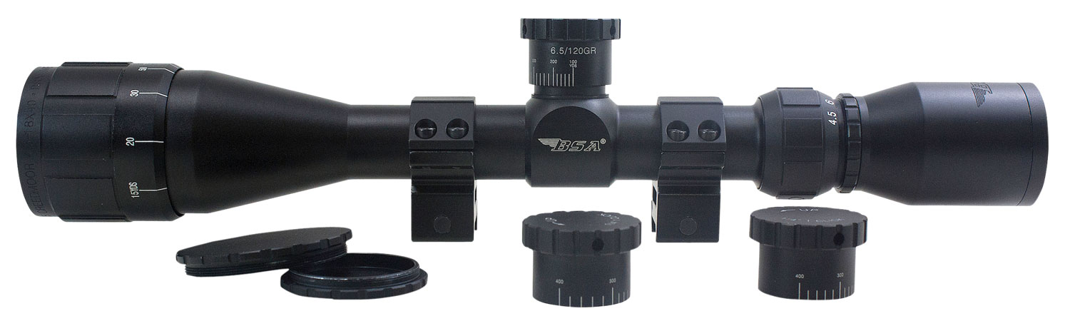 BSA 654518X40AOWRTB Sweet 6.5 Black Matte 4.5-18x 40mm AO 1 Tube 30/30 Duplex Reticle