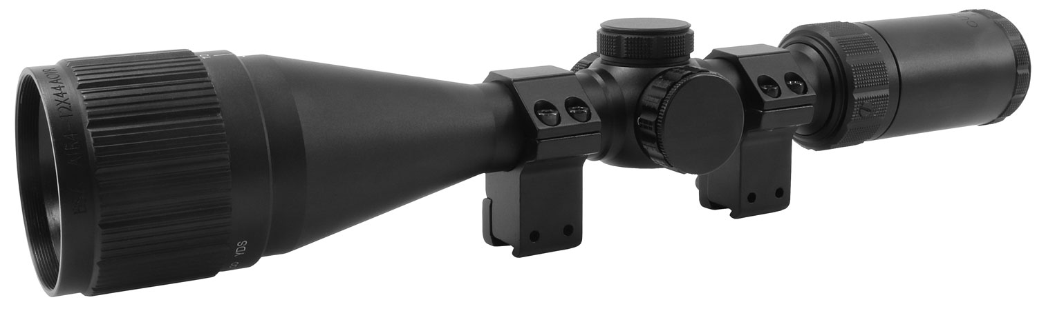 BSA Optics Outlook Air Rifle Scope 4-12x44mm Illuminated Mil-Dot Reticle