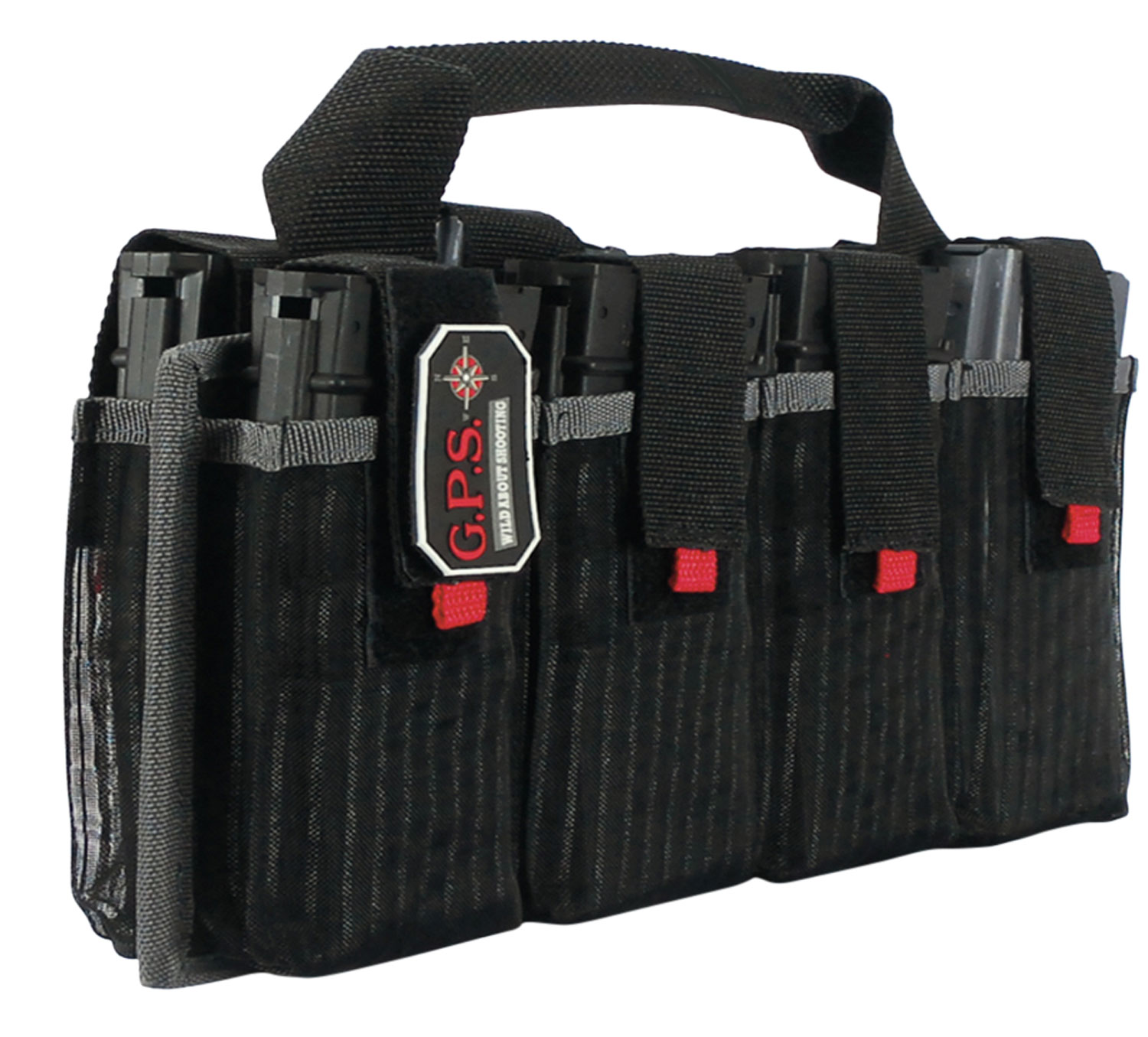 G-Outdoors Inc. Magazine Tote Black Soft Fits 8 AR Style Mags GPS-1365MAG - GPS - BLACK