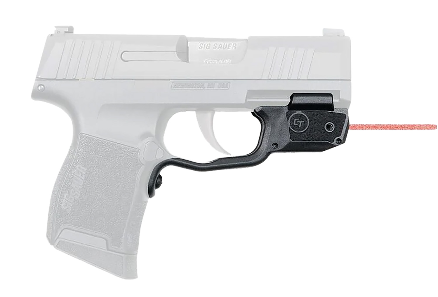 Crimson Trace 0181501 Laserguard  Fits Sig P365/P365XL/P365SAS, Red Laser Black Polymer Trigger Guard Mount