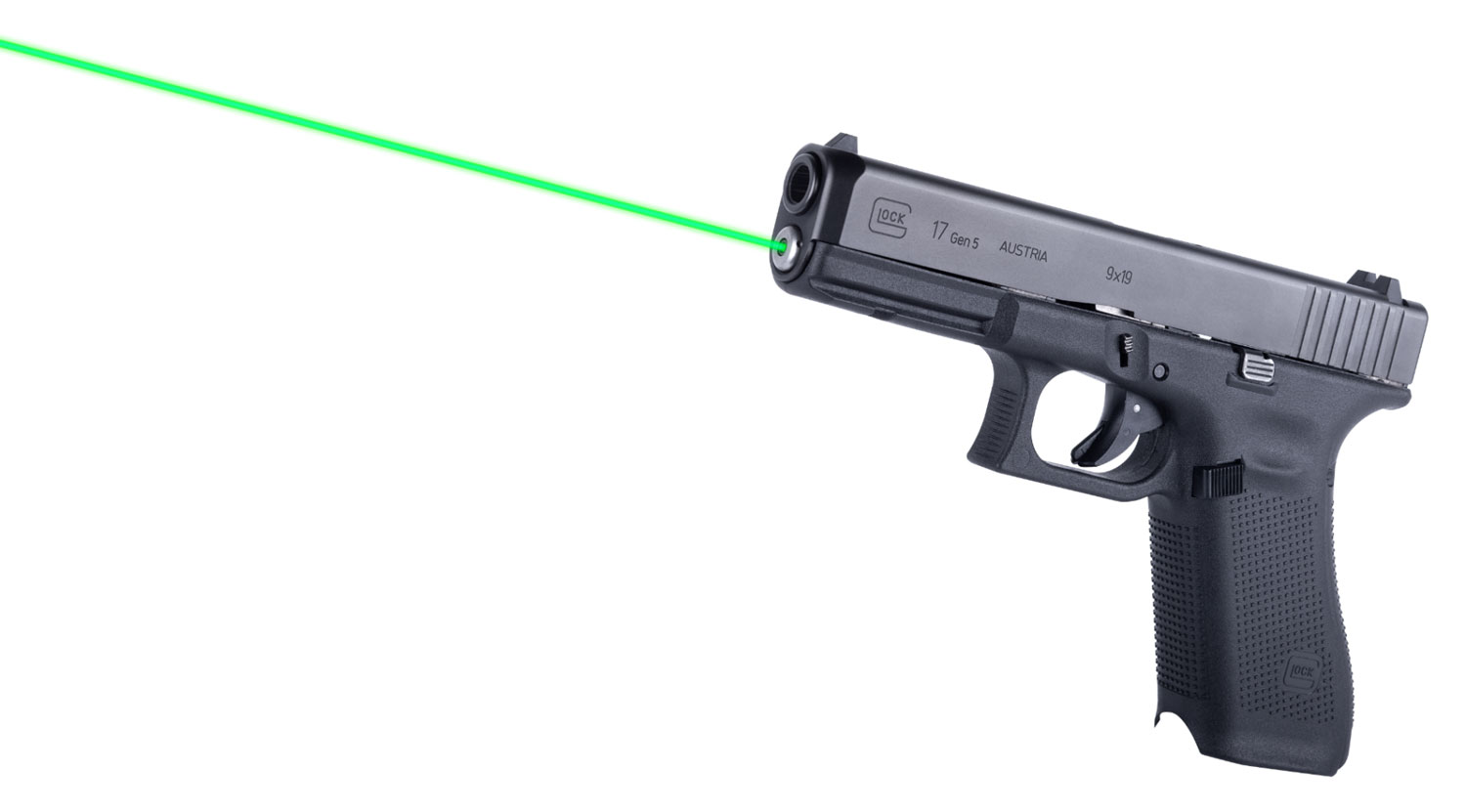 LaserMax LMSG517G Green Guide Rod Laser for Glock 17/17 MOS/34 Gen 5 Black-img-0