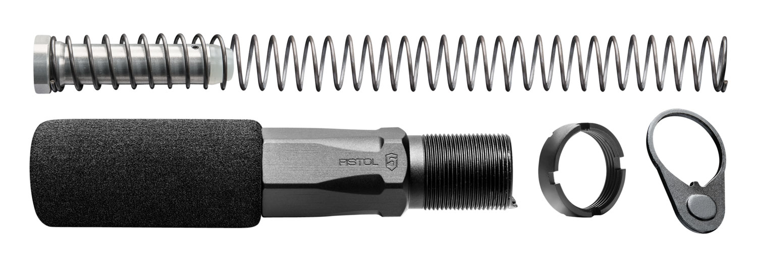 Phase 5 HEX2C Buffer Tube Assembly Black Aluminum AR-Pistol Platform