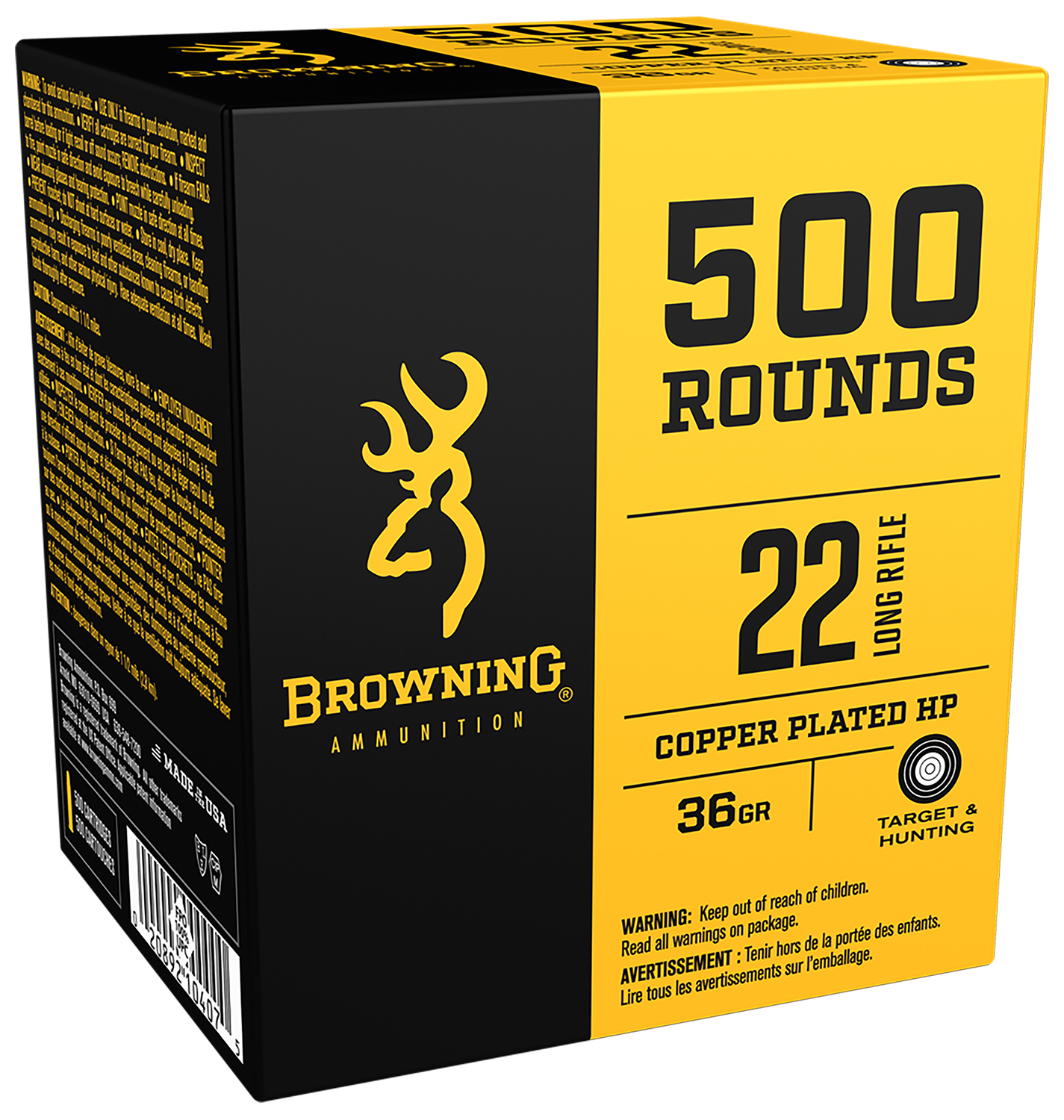 Browning BPR 22lr 36gr Full Metal Jacket Ammo 100 Rounds