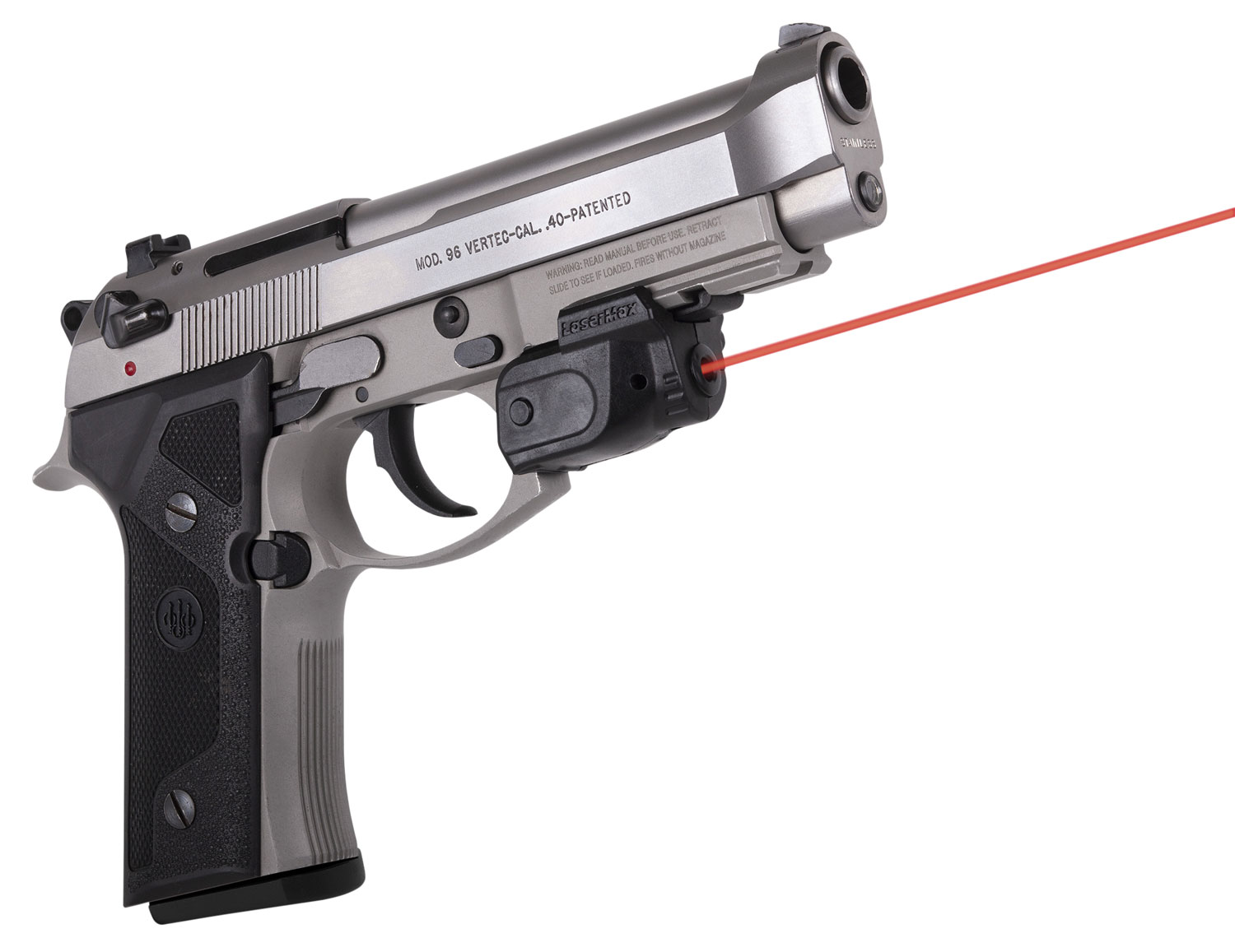 LaserMax GSLTNR Red Lightning Rail Laser with GripSense, Black, 650nm - LaserMax - 0.63" AT 20 YARDS