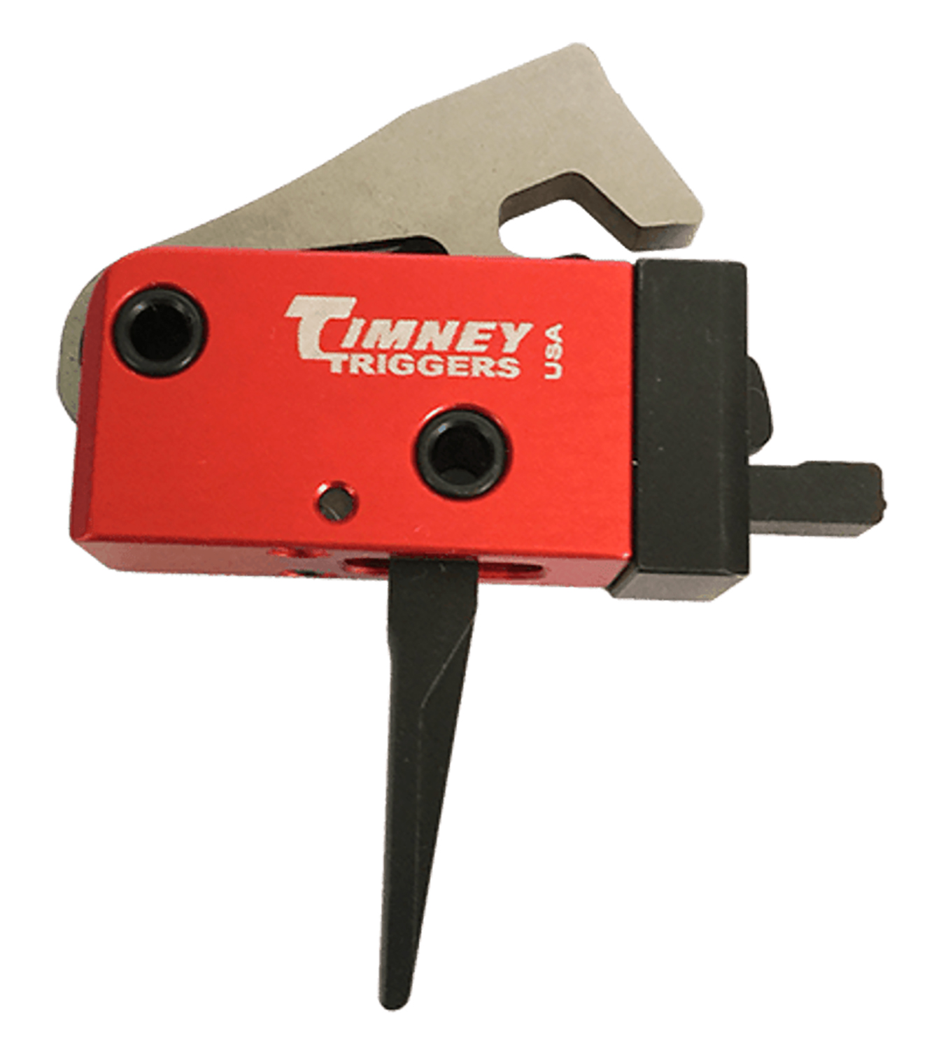Timney Triggers 682ST PCC Trigger Two-Stage Straight Trigger 2 lbs Draw Weight Black/Red Finish AR-Platform