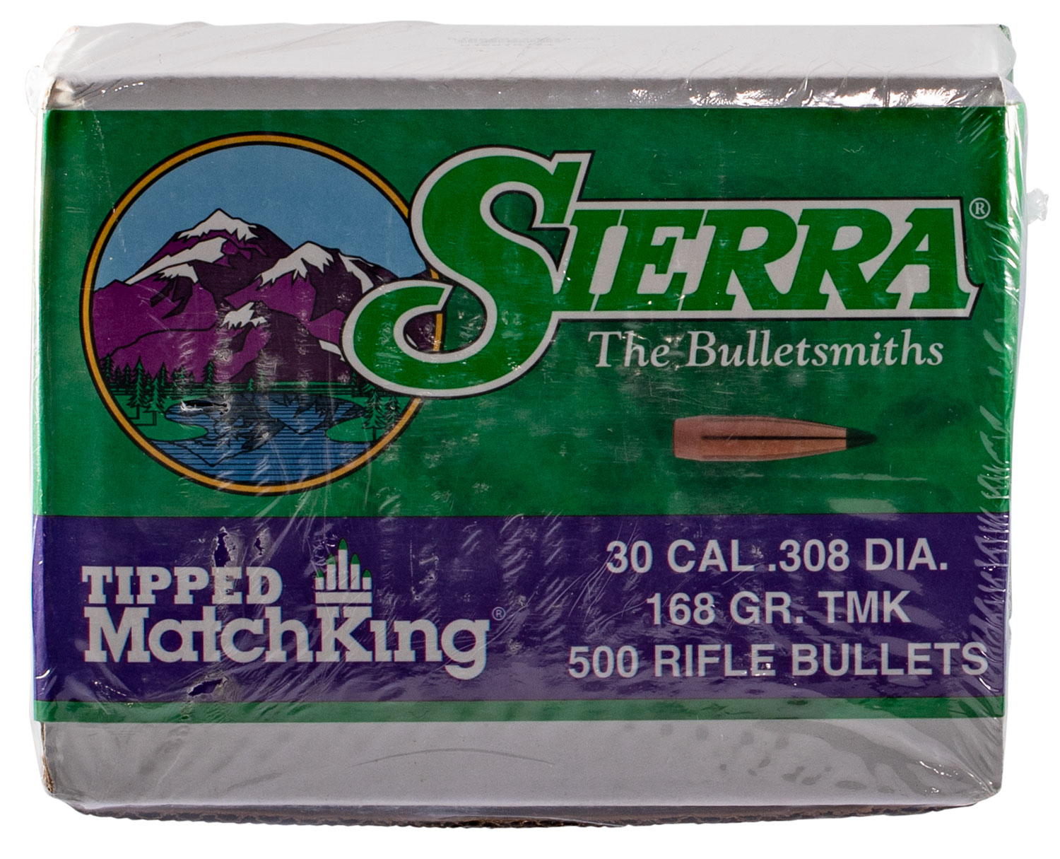 Sierra MatchKing .30 Caliber 168gr Tipped 500 Rifle Bullets - Superior-img-0