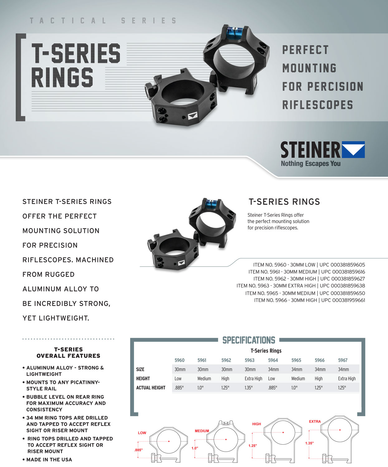 Steiner T-Series 5961 – Proven 30mm Scope Rings 6 Steiner T-Series 5961 alternate view