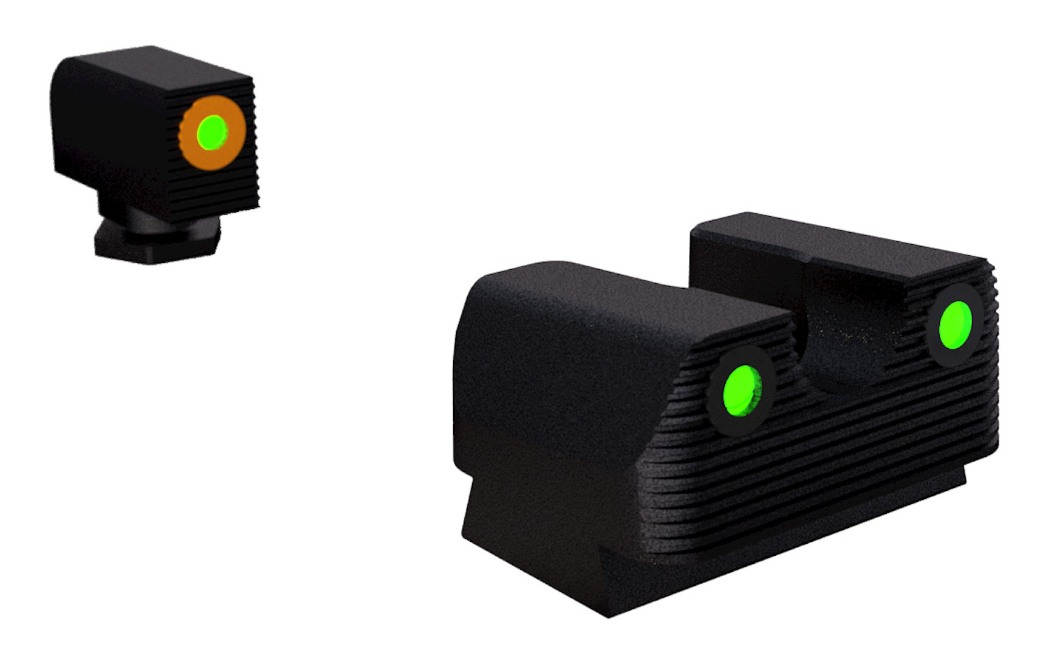 Rival Arms RA1A231G Night Sights Green Tritium for Glock 17/19/22/23/26