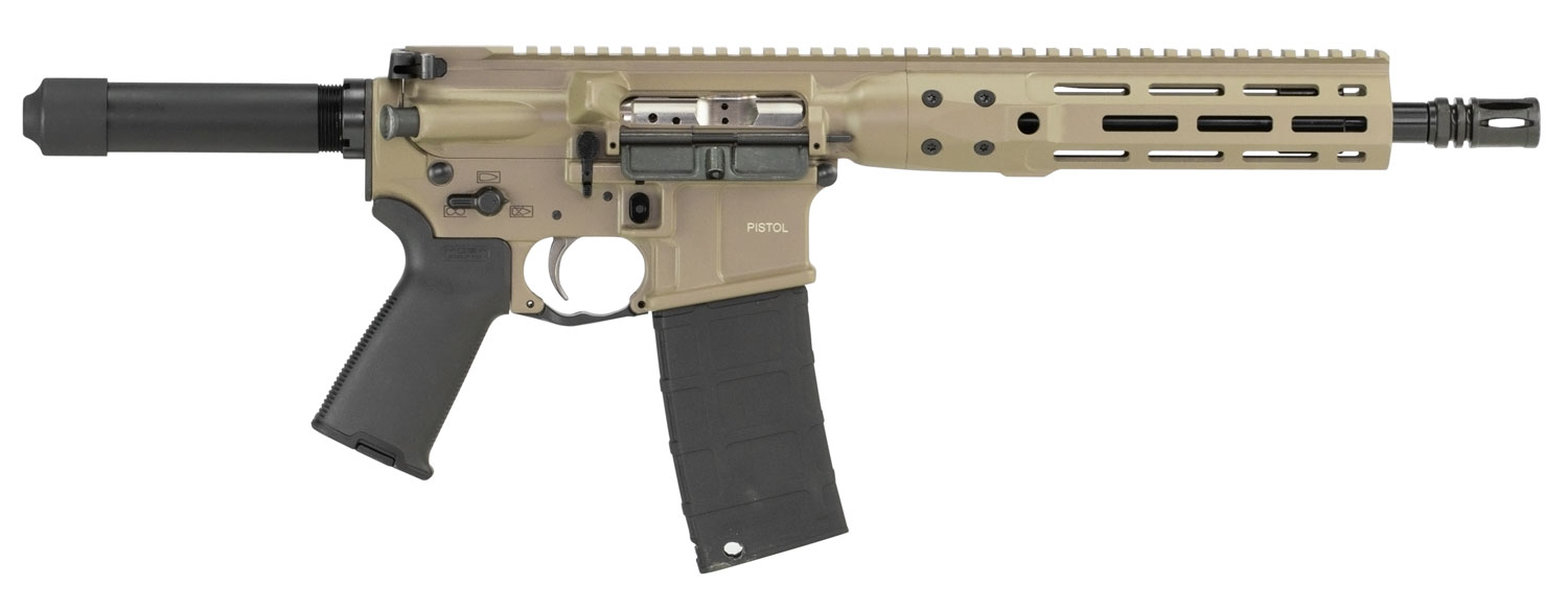LWRC ICDIP5CK10ML 5.56 NATO 10.5" FDE Cerakote AR Pistol 30+1 Magpul Grip