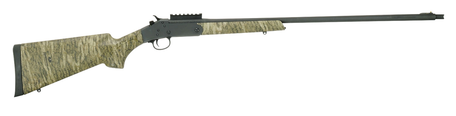 Stevens 19618 301 Turkey Full Size 20 Gauge Break Open 3 1rd 26 Matte Black Steel Barrel, Picatinny Rail Carbon Steel Receiver, Sporter Mossy Oak Bottomland Synthetic Stock, Ambidextrous