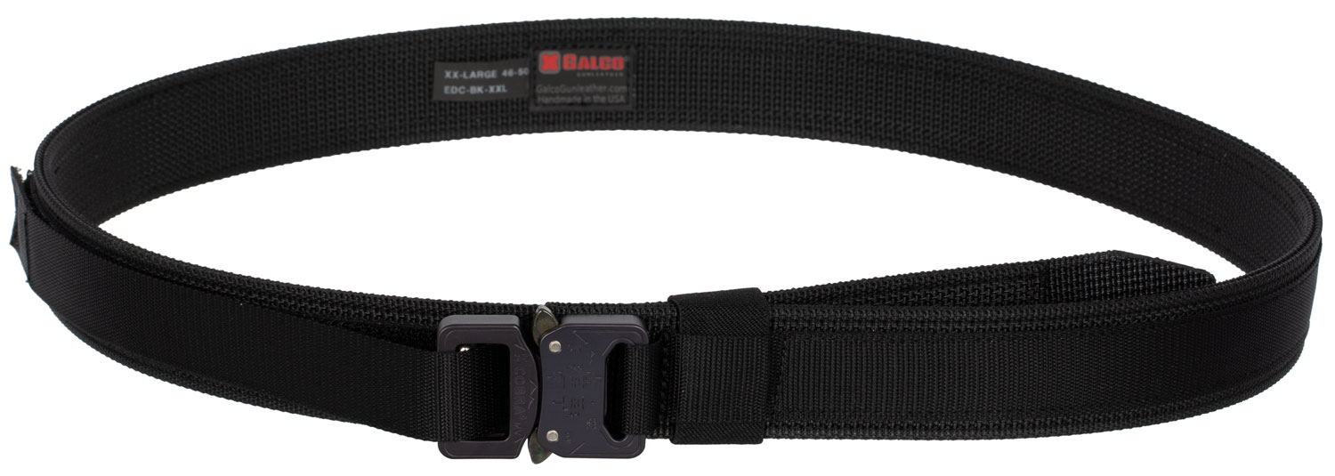 Galco EDCBKXXL Everyday Carry Belt Black Nylon 46"-50" Cobra Buckle