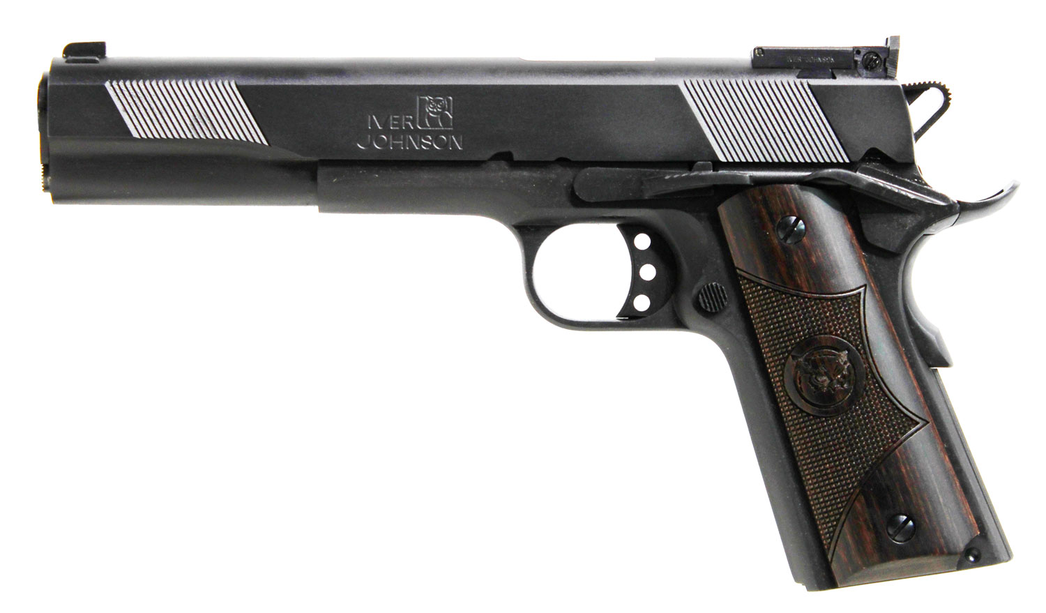 Iver Johnson EAGLE XL-45 45 ACP 6" Matte Blued Walnut Grips 8rd Mag