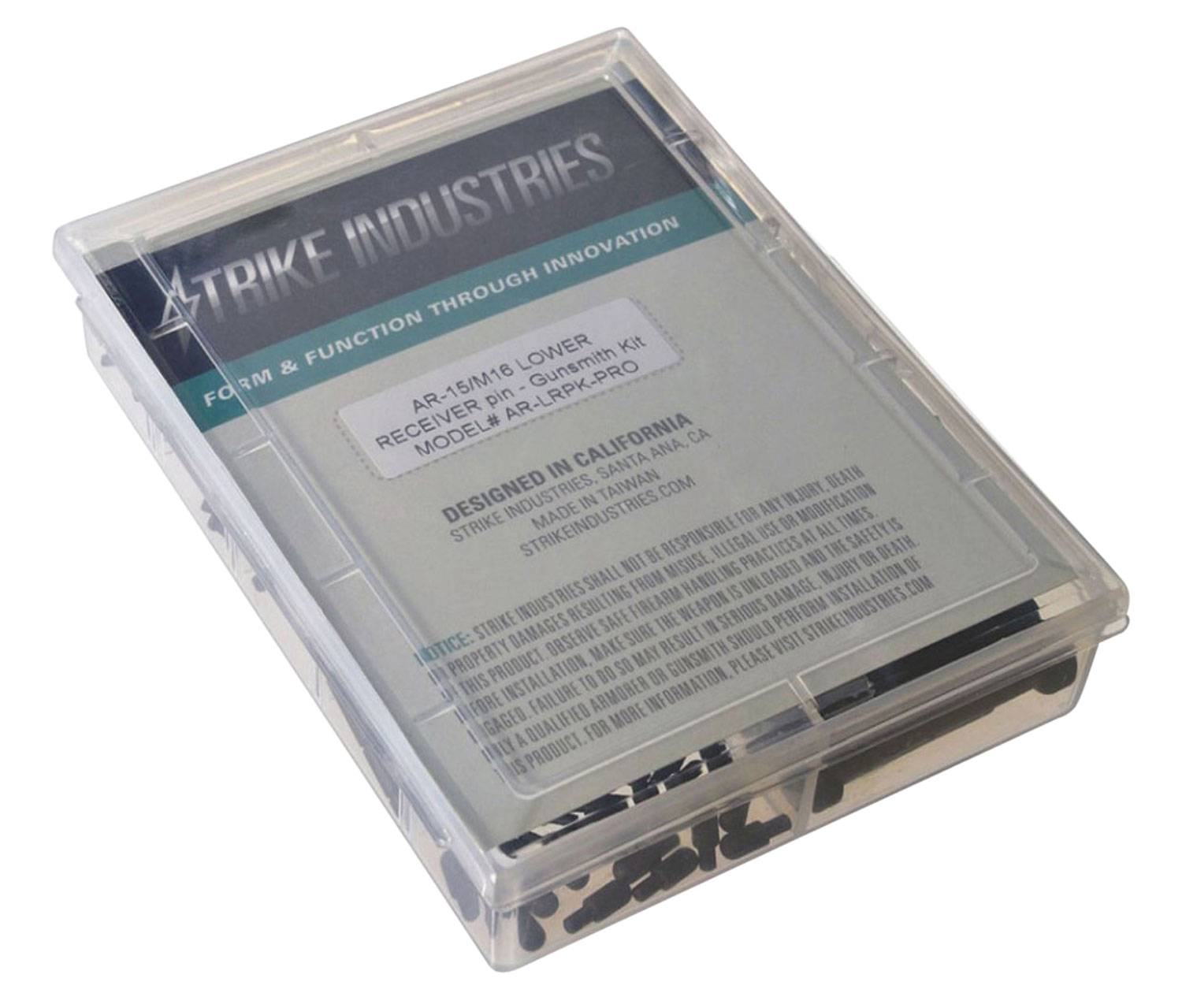 Strike Industries ARLRPKPRO AR-15 Matte Black Metal Pin Kit