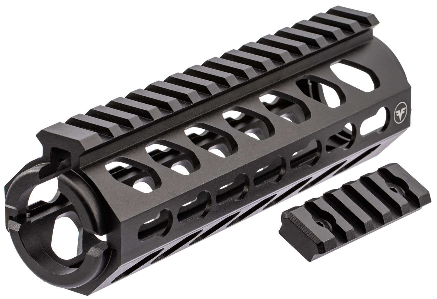 Firefield FF34053 Edge Handguard 6.62 2- Piece Keymod, Carbine Style Made of 6061-T6 Aluminum with Black Matte Finish for AR-15