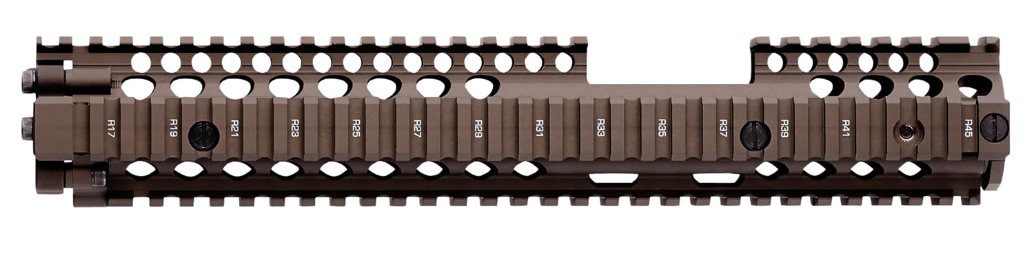 Daniel Defense 0100408030 M4A1 FSP RIS II Handguard 12.25 2-Piece, Free-Floating Style Made of 6061-T6 Aluminum with Flat Dark Earth Anodized Finish & Picatinny Rail for AR-15