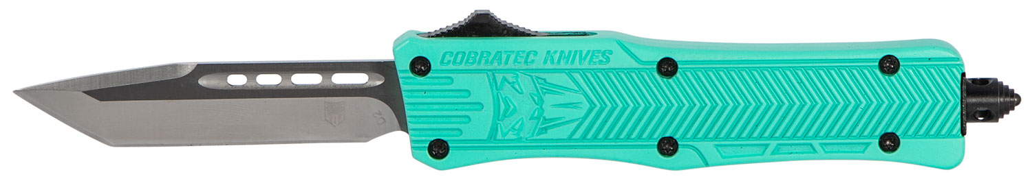 CobraTec STFCTK1STNS CTK-1 Small 2.75" OTF Tanto D2 Blade Tiffany Blue - CobraTec Knives - TANTO