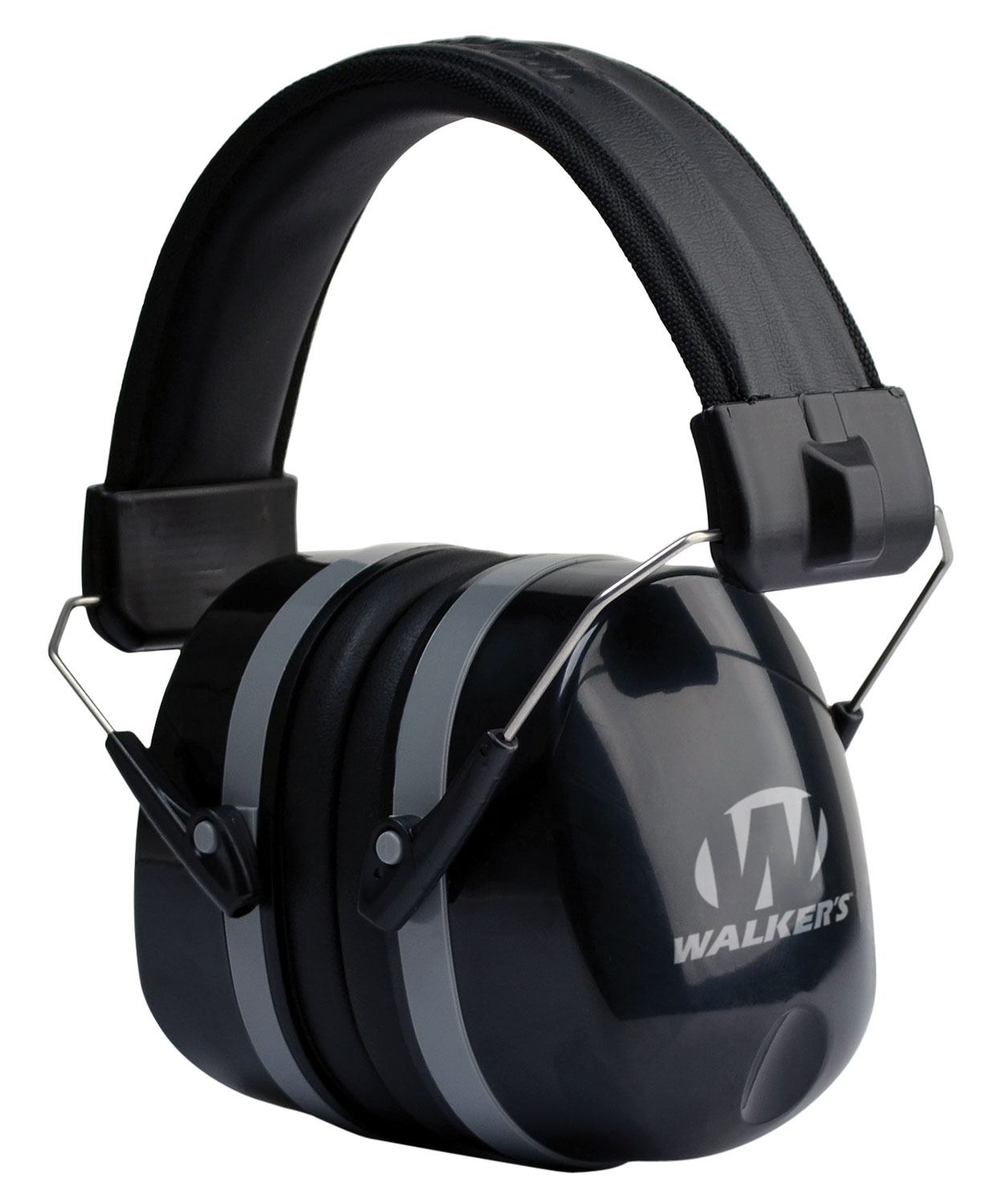 Walker's GWPEXFM5 Premium Passive Earmuff 32 dB Black Over-Head Design - Walker's