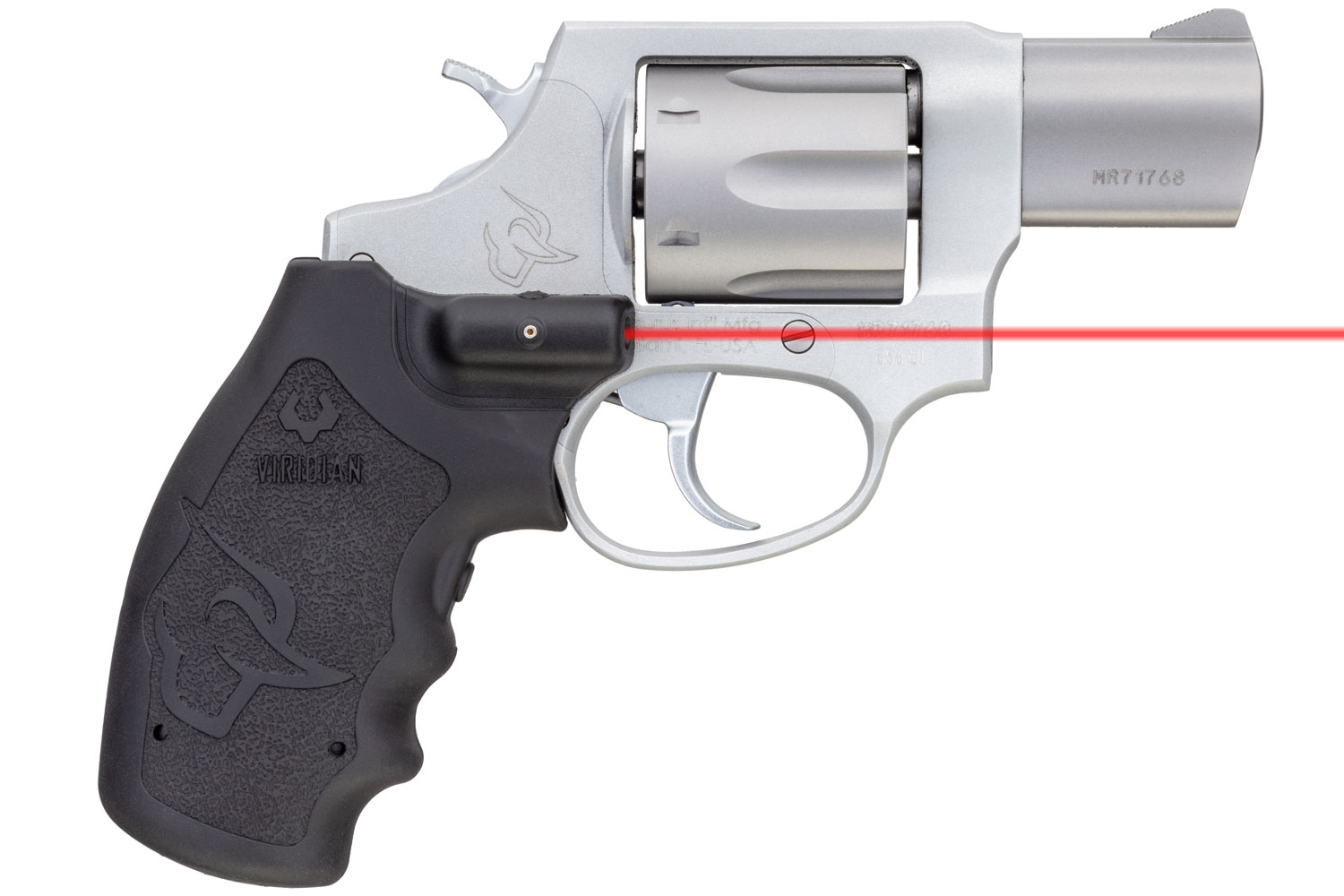 Taurus 2-856029ULVL 856 Ultra-Lite 38 Special +P Caliber with 2" Barrel, 6rd Capacity Cylinder, Overall Matte Finish Stainless Steel Frame & Finger Grooved Black Rubber Grip Includes Viridian Laser