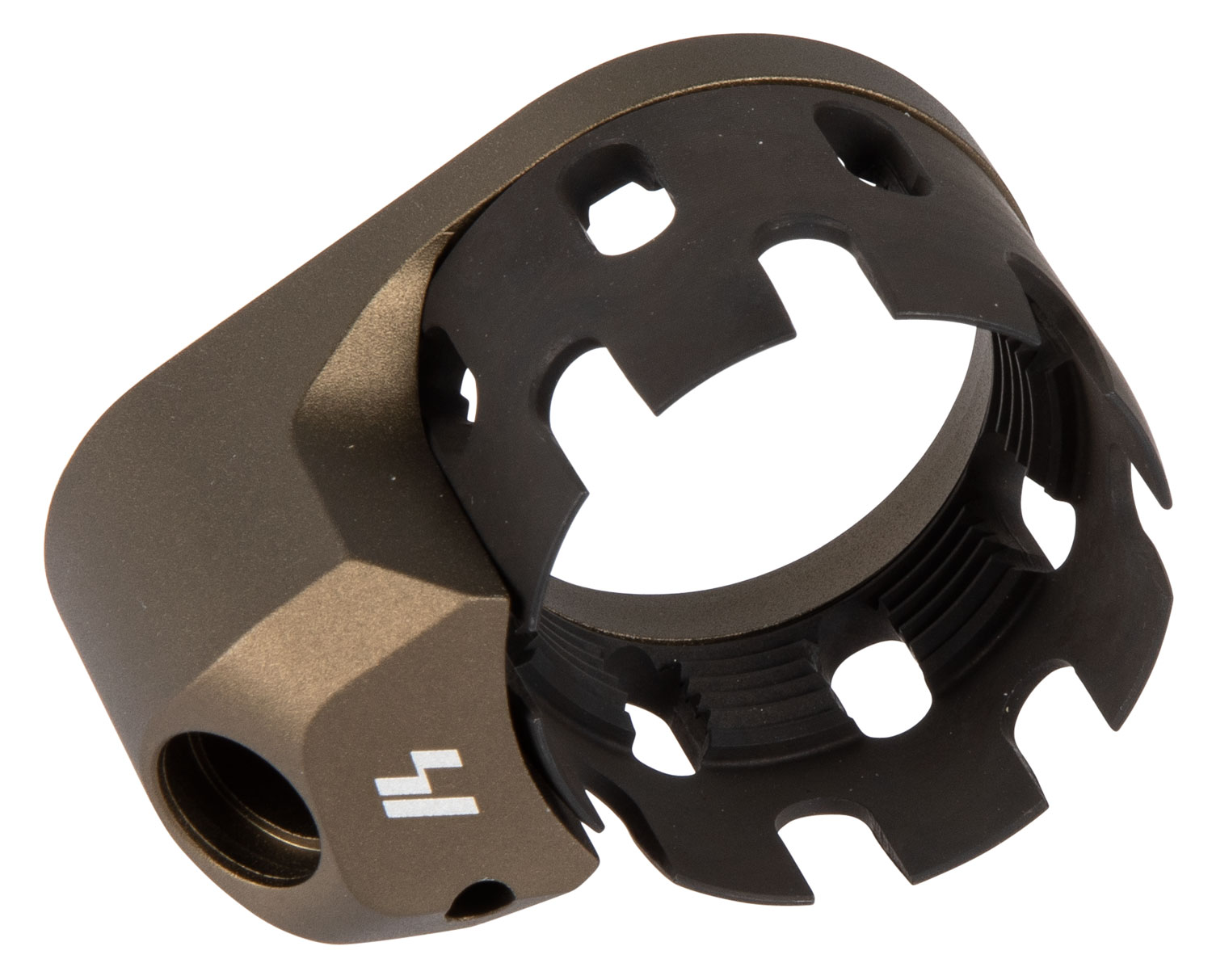 Strike ARECN&EEPFDE AR Castle Nut and Extended End Plate Flat Dark Earth - Strike Industries - AR