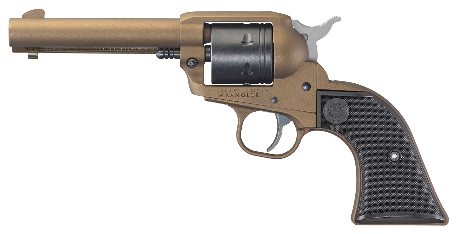 Ruger Wrangler Burnt Bronze 22 LR Revolver 4.62 in. 6-Shot - Superb Single Action 2 Ruger Wrangler Burnt Bronze 22 LR Revolver 4.62 in. 6-Shot - Superb Single Action - Image 2